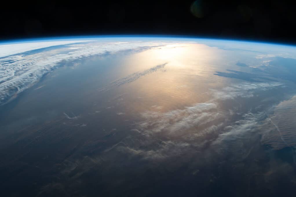 photo of Earth as seen from the International Space Station