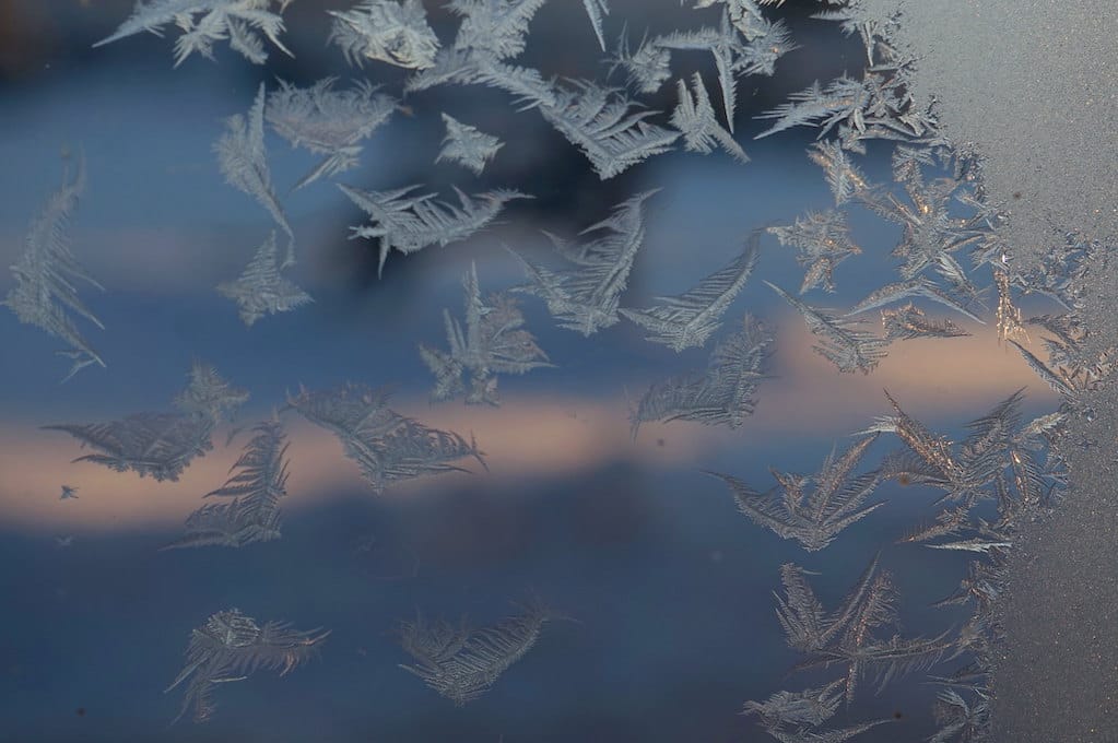 photo of frost on window