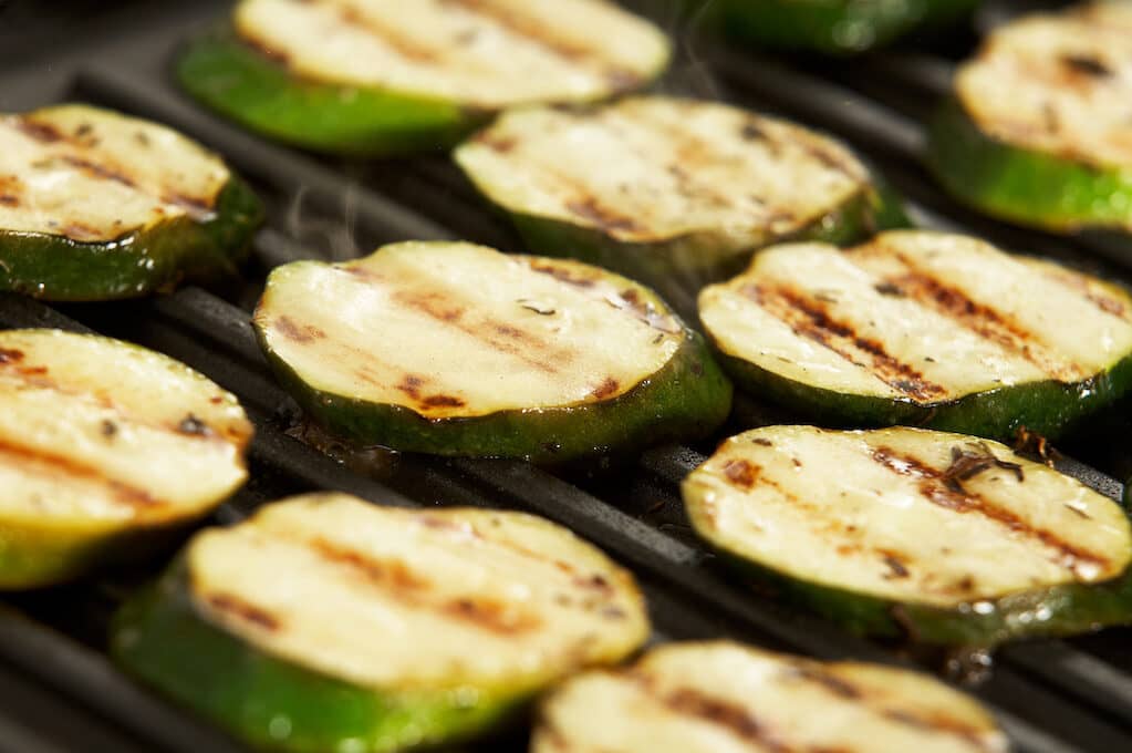 photo of grilled zucchini