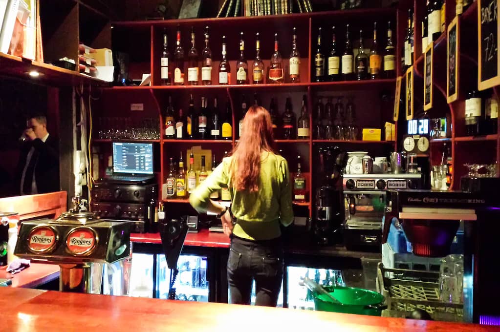 photo of female bartender