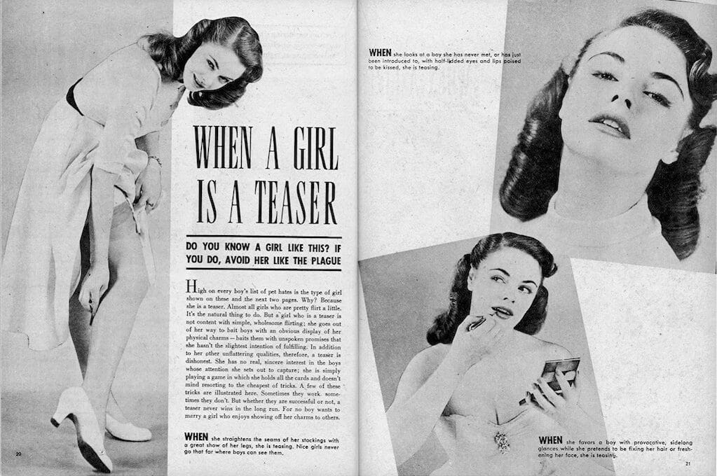 copy of "When A Girl Is A Teaser" Published in November 1952