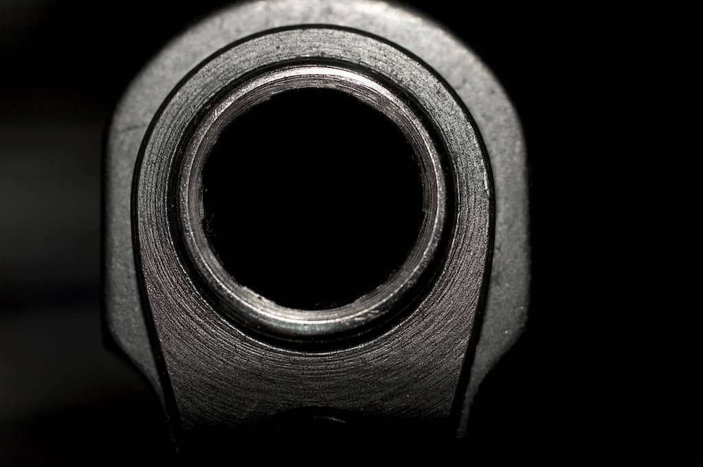 photo of business end of a gun