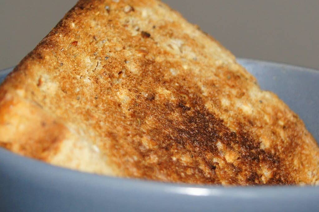 photo of a piece of toast