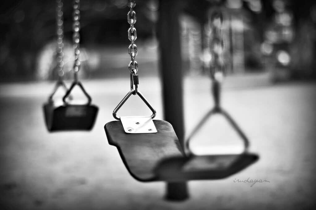 photo of playground swings