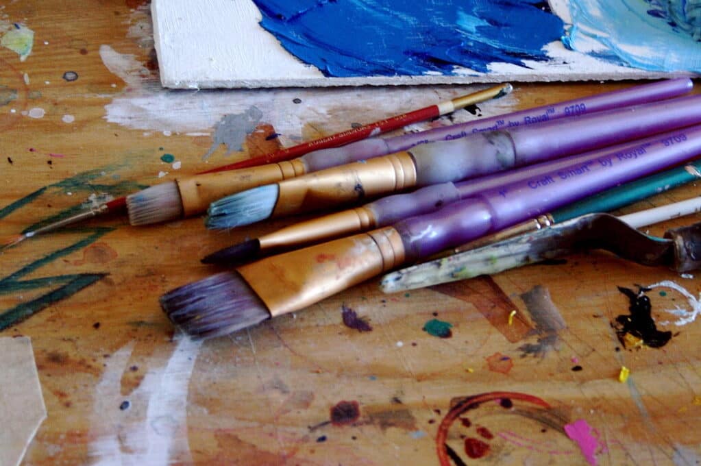 photo of paintbrushes