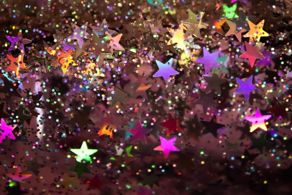 photo of star confetti