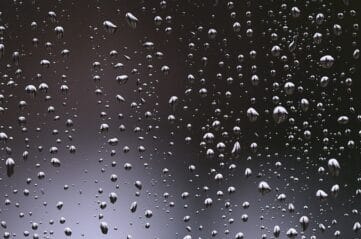 photo of rain droplets on window