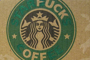 photo of a Starbucks coffee sleeve