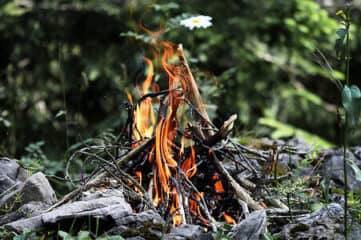photo of a campfire